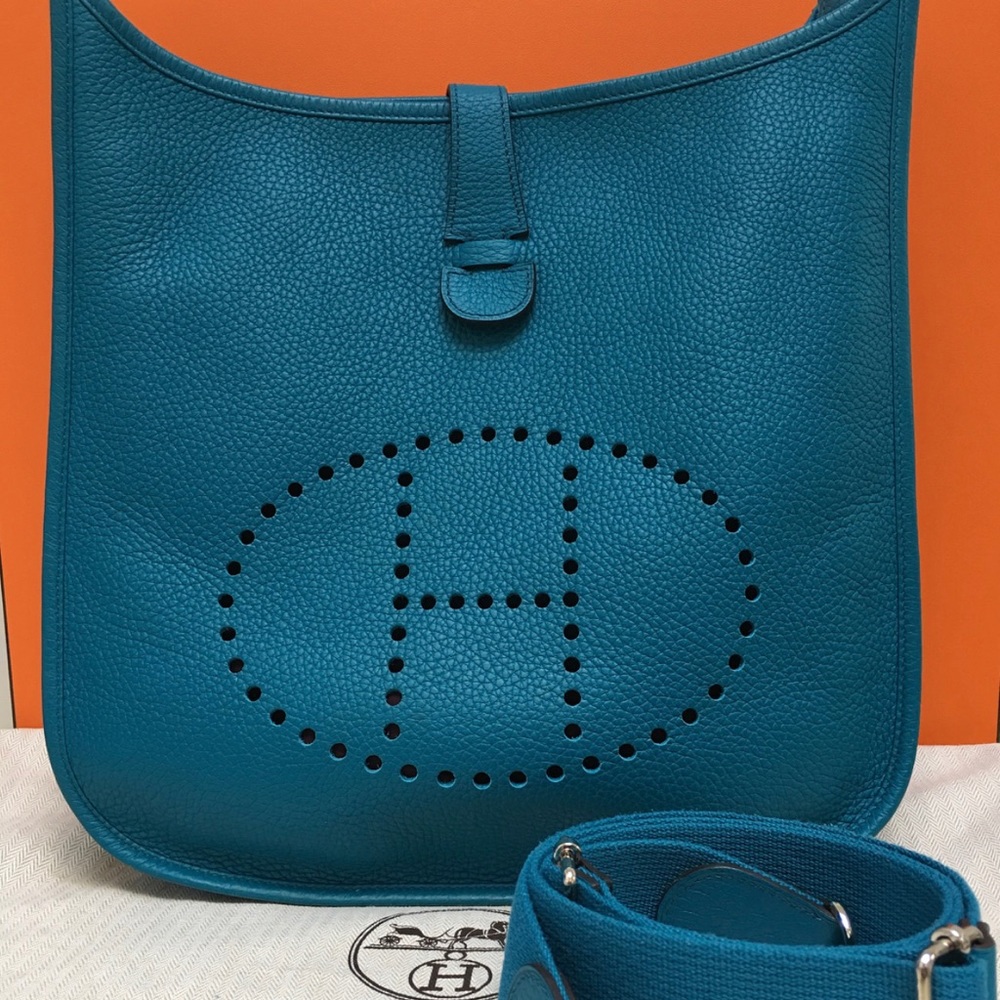 Hermes Evelyne III 33 (GM) Clemence Bleu Izmir.